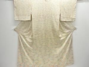 未使用品　波模様付け下げ小紋着物